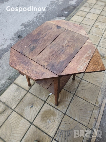 Ретро / Винтидж помощна масичка, снимка 4 - Антикварни и старинни предмети - 53303170