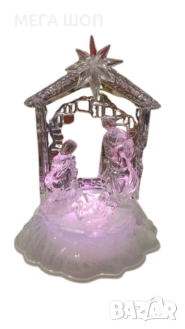 Коледна светеща фигурка „Сцена от Рождество Христово“, снимка 2 - Декорация за дома - 52587313