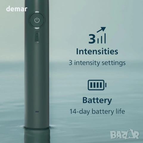 Електрическа четка за зъби Philips Sonicare 3000 Series, Тъмнозелена, HX4033/26, снимка 5 - Други - 53706503