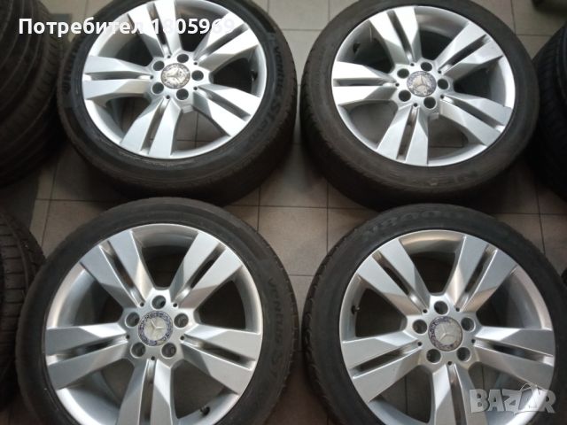 4бр. ал. джанти Mercedes (оригинални) 5x112 , 7,5/8,5 x 17 , ET47/58, снимка 5 - Гуми и джанти - 46778704