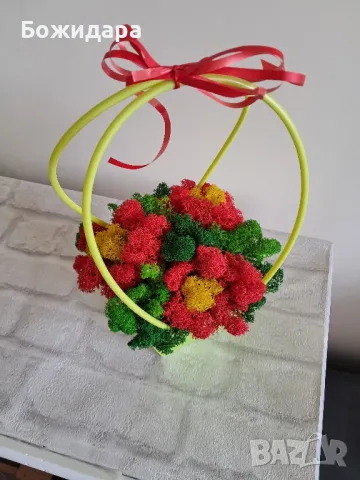 Кошнички със скандинавски мъх, снимка 2 - Декорация за дома - 49479525