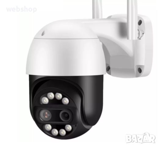 Двойна безжична 8MPX  камера за видеонаблюдение , въртяща се, ICSEE, снимка 1 - IP камери - 46302429