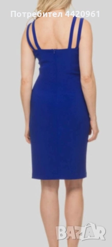 Ефектна дамска рокля с кръстосани презрамки, снимка 3 - Рокли - 51828736