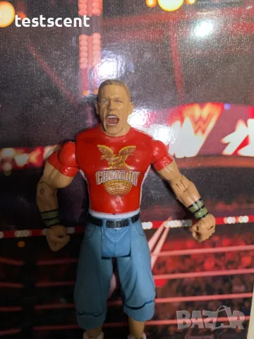 Екшън фигура WWE John Cena Джон Сина Jakks Basic RED Cenation figure играчка, снимка 3 - Колекции - 49149946