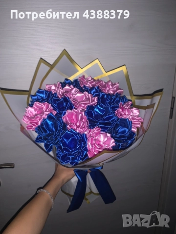 Ръчно изработени букети, снимка 7 - Изкуствени цветя - 52743883