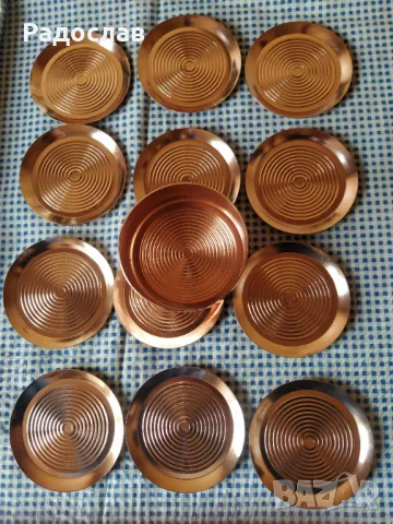 стари руски чинийки за чаши, снимка 3 - Чинии - 49701828