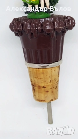 Стар Диспенсер за Бутилка Германия Арт Корк Пластмаса, снимка 6 - Други ценни предмети - 53069717