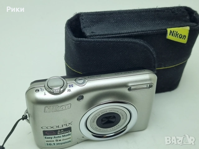 Nikon Coolpix L23 10.1MP Silver Digital Camera 5x Zoom, снимка 3 - Фотоапарати - 53804801