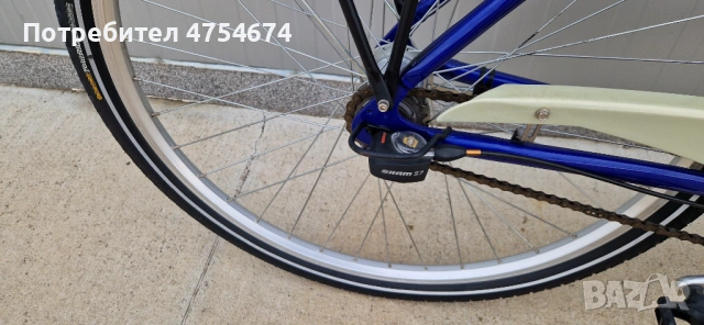 Дамски алуминиев велосипед Bauer колело 28", снимка 2 - Велосипеди - 53719789