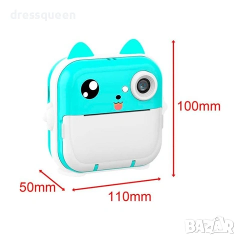 4694 Детски фотоапарат с термопринтер и вградени игри, снимка 2 - Други - 53747012
