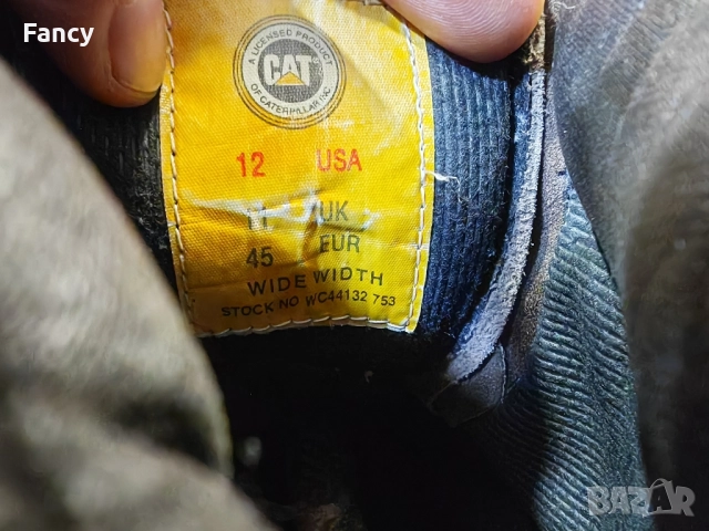 Мъжки кожени Ботев Caterpillar 45 номер , снимка 6 - Мъжки боти - 51922713