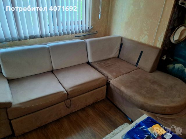 Ъглов диван, снимка 1 - Дивани и мека мебел - 45821518
