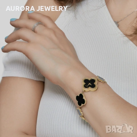 Van Cleef & Arpels VCA Black Onyx Alhambra Дамски Часовник, снимка 13 - Дамски - 54013116