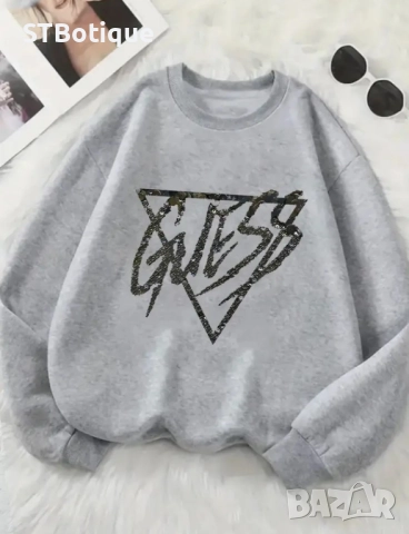 Дамска суитшърт със златни букви – стил и комфорт от STBoutique! Различни цветове!🌟, снимка 12 - Блузи с дълъг ръкав и пуловери - 52096951