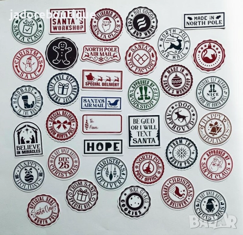 Стикери за скрапбук Зимни/ Коледни теми различни видове, снимка 9 - Други - 47651800