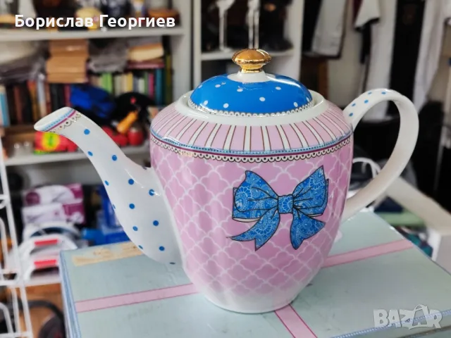 Нов порцеланов чайник, снимка 3 - Сервизи - 49861097