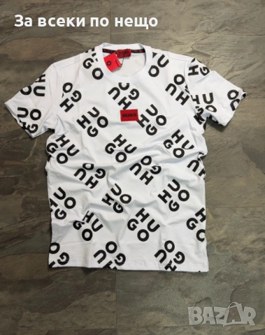 Hugo Boss Мъжка Черна Тениска👕Мъжка Блуза С Къс Ръкав В Бял Цвят Код NGHSP67