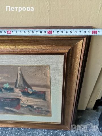 картина, масло върху платно , снимка 4 - Картини - 54299504