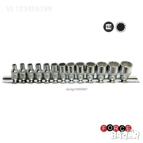 Вложки 12-стенни от 4 до 14мм 1/4 13части, снимка 1