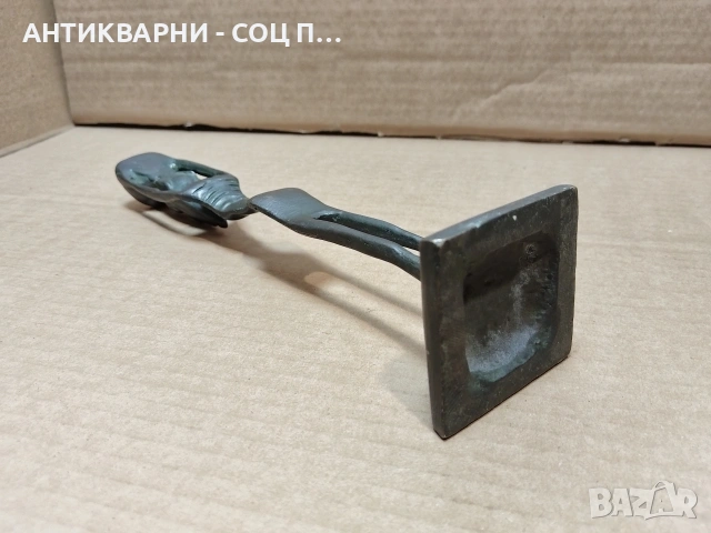 Стара Африканска Бронзова Статуетка. / НОМЕР 652., снимка 8 - Антикварни и старинни предмети - 53327400