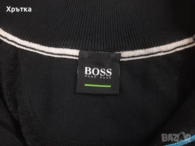 Hugo Boss Zelchior Pro - Оригинален мъжки пуловер с цип р-р S, снимка 6 - Пуловери - 48827316