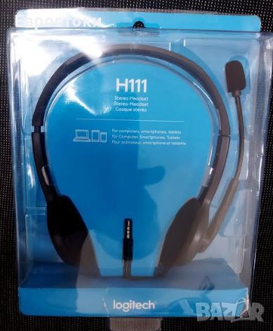 Слушалки Logitech H111, микрофон Noise-cancelling, mini Jack 3.5 mm, снимка 6 - Слушалки, hands-free - 46290201