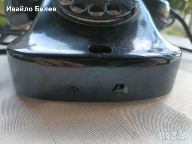 Работещ бакелитов телефон 1963 г. от Телефонен завод Белоградчик, снимка 11 - Антикварни и старинни предмети - 53017960
