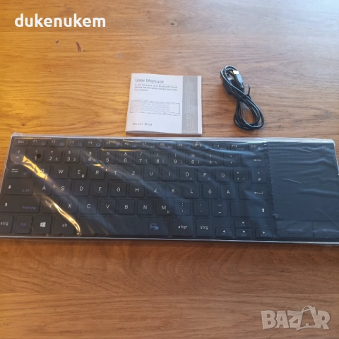 Безжична клавиатура с голям тъчпад – Bluetooth 5.1 + 2.4G,, снимка 8 - Клавиатури и мишки - 53382147