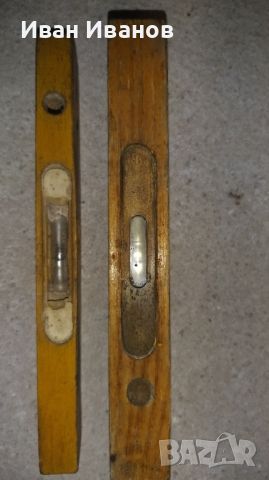 2броя дървени ретро нивелири, снимка 5 - Антикварни и старинни предмети - 45675225