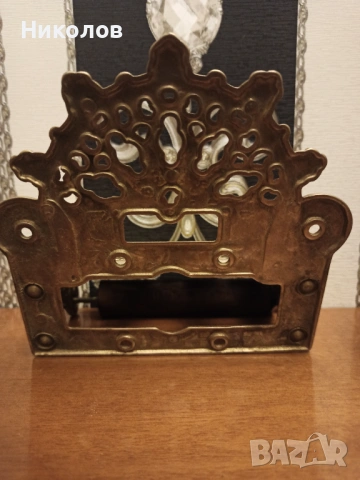 Месингов държач за тоал. хартия, снимка 4 - Антикварни и старинни предмети - 53213782