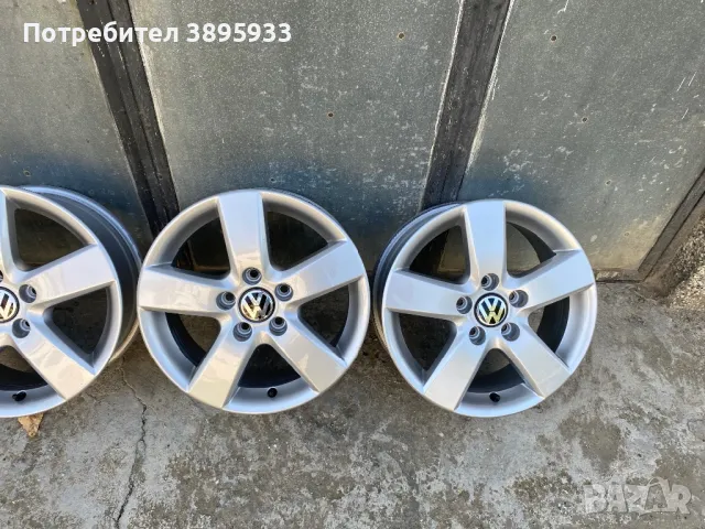 Оригинални джанти за VW Caddy, Golf V VI VII , Jetta, Touran, Audi, Skoda Голф 5,6,7 Кади, Тауран, , снимка 3 - Гуми и джанти - 45529452