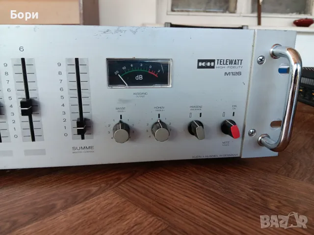 Усилвател/миксер Telewatt M 126 -16кг, снимка 5 - Ресийвъри, усилватели, смесителни пултове - 48099639