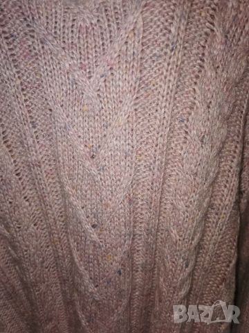 дебел ръчно плетен пуловер 2хл, снимка 3 - Блузи с дълъг ръкав и пуловери - 45402021