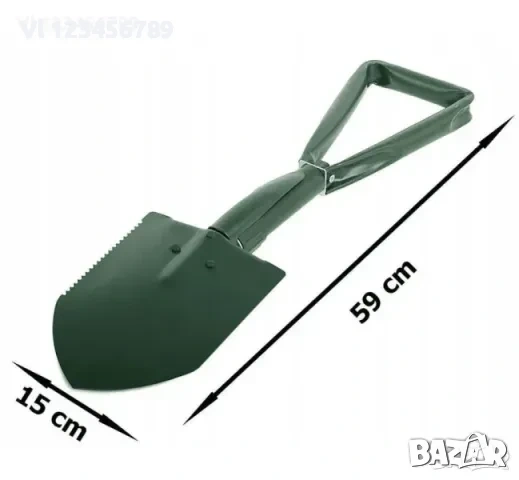 Сгъваема стоманена лопата 60 см, снимка 2 - Градински инструменти - 53837501
