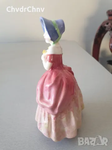 Колекционерска много стара английска порцеланова фигура Royal Doulton Cissie/1937 статуетка 13см, снимка 2 - Колекции - 46957767