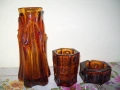 сет от 3 части - ваза, пепелник, снимка 1