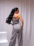 Сив дамски гащеризон , снимка 3