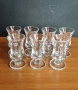 Комплект от 7 бр.масивни немски шотчета от кристално стъкло, снимка 2