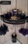 Луксозна ъглова етажерка за баня в черно, снимка 10