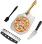 MYOTTPRO Алуминиева кора за пица, Включен скрепер и четка, снимка 1