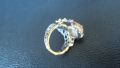 Сребърен грандиозен бутикав пръстен авторски уникат с косите на венера, снимка 7