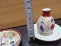 Стар японски порцелан чинийки вазичка , снимка 6