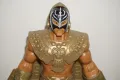 Рядка Оригинална Голяма Кеч Фигура На Rey Mysterio С Изкачащи Златни Крила 30см , снимка 6