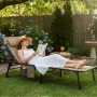 Сгъваем градински шезлонг - легло с джоб - пълен релакс и комфорт, снимка 4