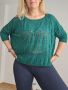 Лек и мек плетен пуловер блуза топ на дупки  L XL XXL размер, снимка 1 - Блузи с дълъг ръкав и пуловери - 45792522