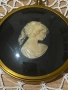 Винтидж миниатюра « Дама в камея».1970-те., снимка 3