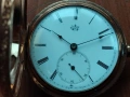 Позлатен джобен часовник "Elgin" с кюстек , снимка 2