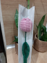 Плетени цветя- рози, лалета, карамфили, снимка 7