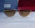 GUCCI дамски слънчеви очила 2 цвята черни кафяви , снимка 11