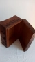 ръчно резбована дървена кутия-цвят махагон, снимка 5